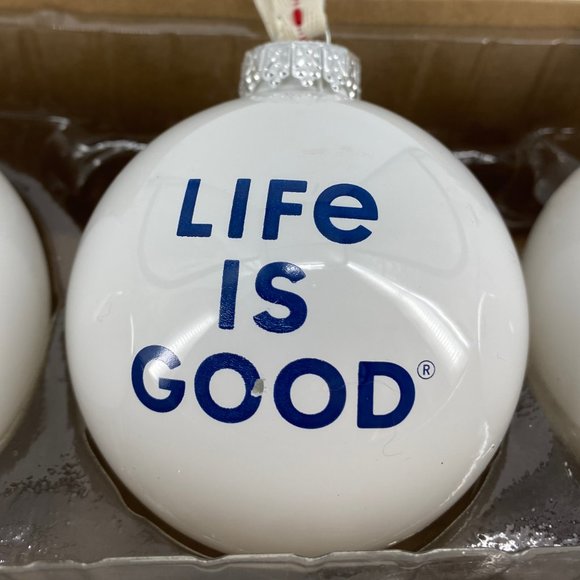 LIFE IS GOOD All We Need is Love Christmas Ornaments-Set of 3 - Picture 12 of 14